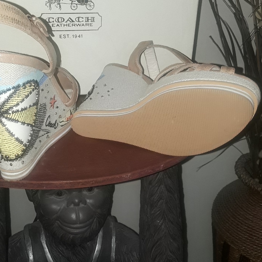 Brand new coach leather wedges - Picture 5 of 6